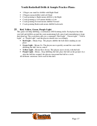 Youth Basketball Drills &amp; Sample Practice Plans, Page 21