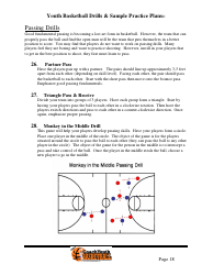 Youth Basketball Drills &amp; Sample Practice Plans, Page 22