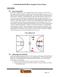 Youth Basketball Drills &amp; Sample Practice Plans, Page 39