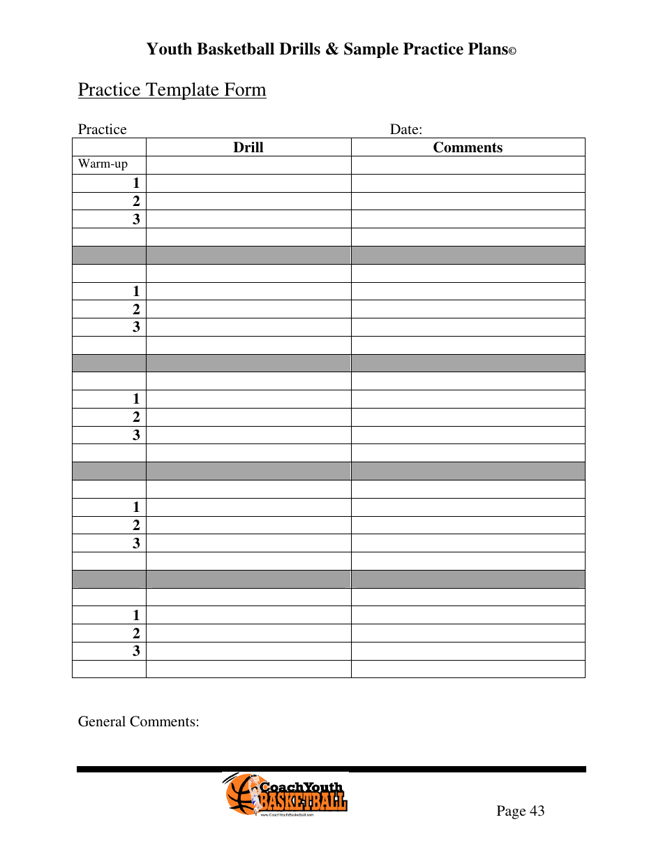Youth Basketball Drills  Sample Practice Plans, Page 47