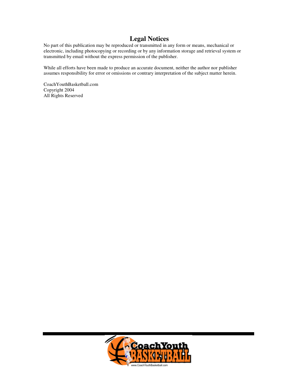 Youth Basketball Drills  Sample Practice Plans, Page 4