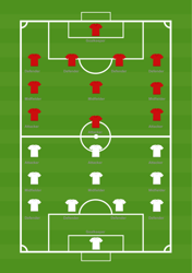 Document preview: Soccer Lineup Template - Green