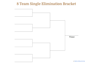 Document preview: 8 Team Single Elimination Bracket