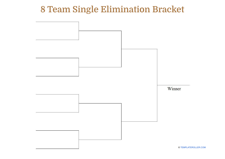 An eight-team single elimination bracket image preview.
