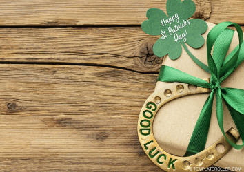 Document preview: St. Patrick's Day Card Template - Luck