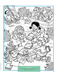 Document preview: Kids in the Playground Coloring Page - Following Jesus