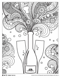 Document preview: Drink Responsibly Coloring Page