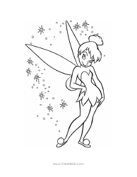 Document preview: Tinkerbell Coloring Sheet