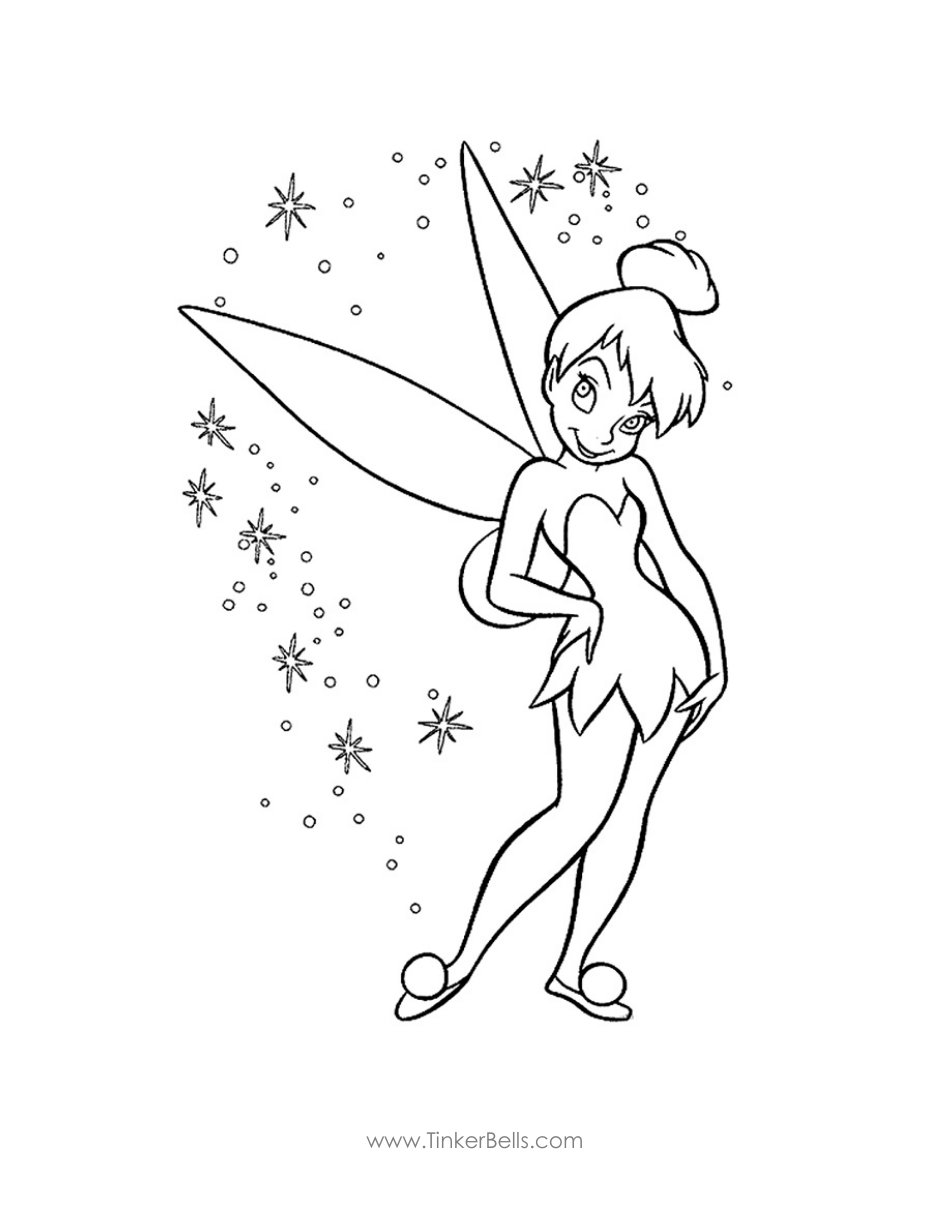 tinkerbell coloring pages online