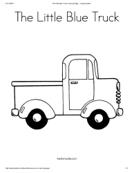 Document preview: Little Truck Coloring Page