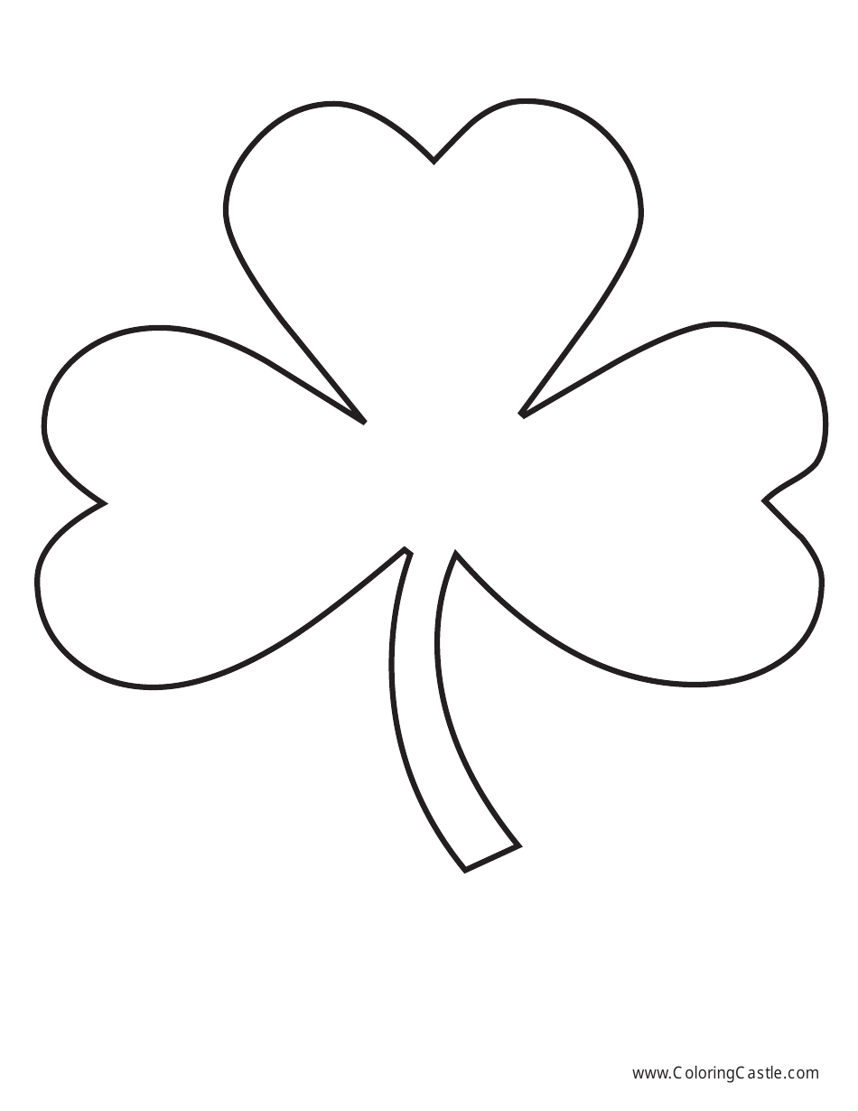 Shamrock Coloring Page Image Preview