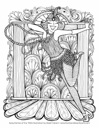 Document preview: Dancing Woman Coloring Sheet