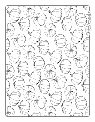 Document preview: Pumpkin Pattern Coloring Sheet