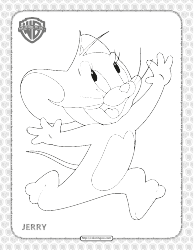Document preview: Tom & Jerry Coloring Pages - Jerry