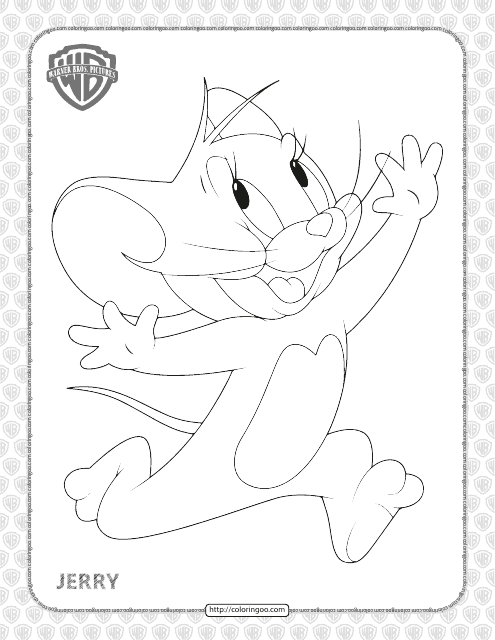 Tom & Jerry Coloring Pages - Jerry