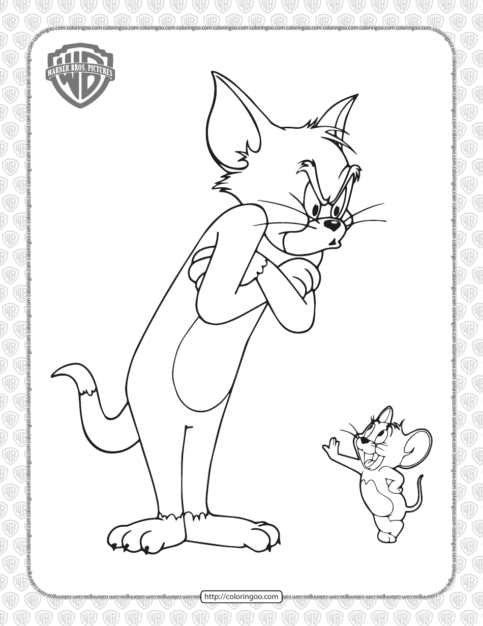 Tom & Jerry Coloring Pages Preview - Printable Images for Kids