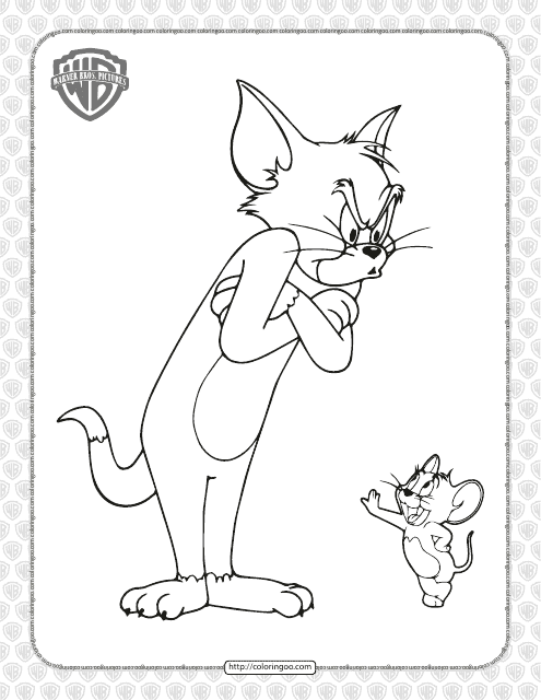 Tom & Jerry Coloring Pages Preview - Printable Images for Kids