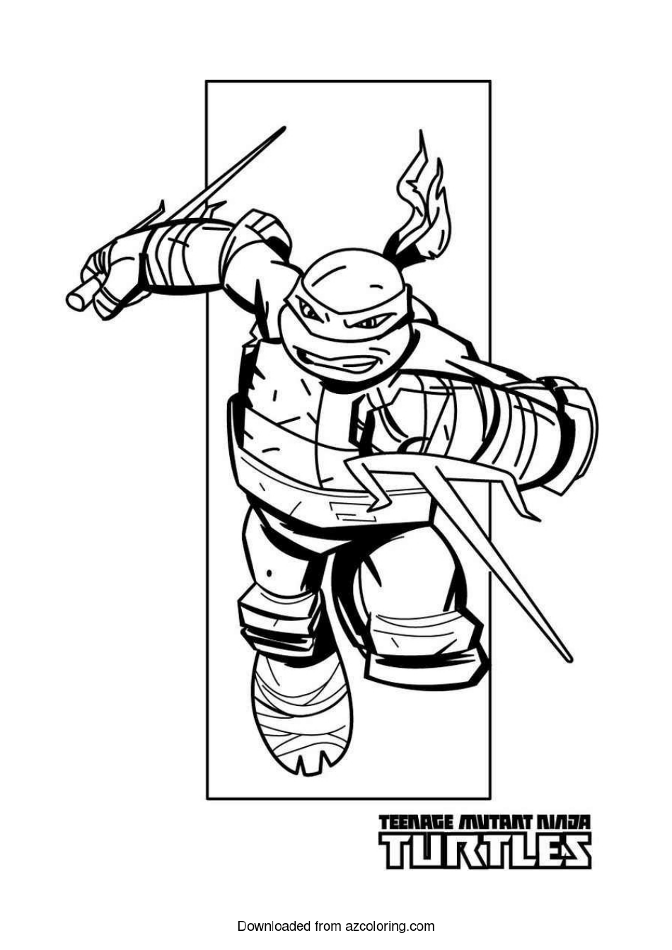Ninja Turtles Coloring Page - Raphael Download Printable PDF ...