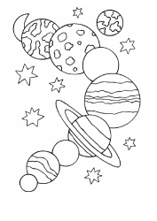 Document preview: Solar System Coloring Sheet