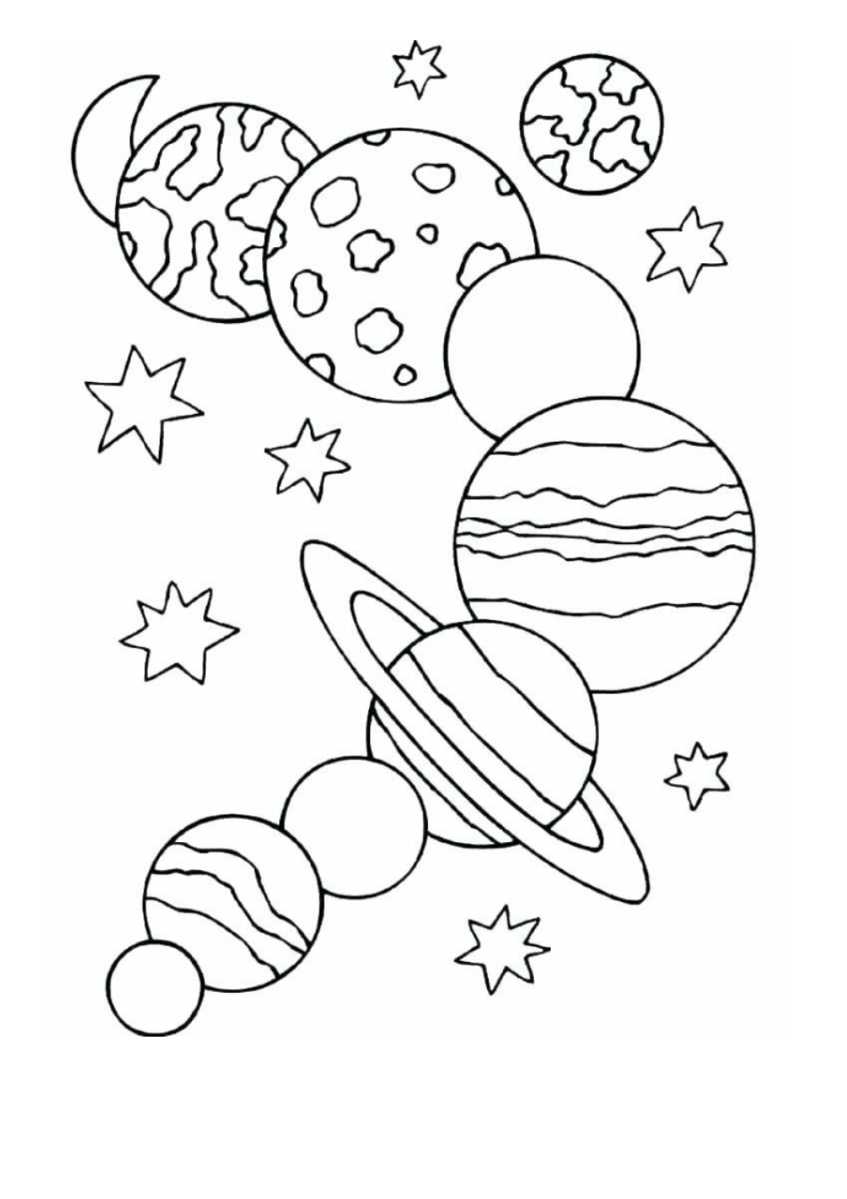 Solar System Coloring Sheet Download Printable PDF Templateroller