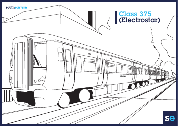 Document preview: Electric Train Coloring Page