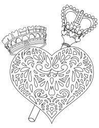 Document preview: Royal Regalia Coloring Page