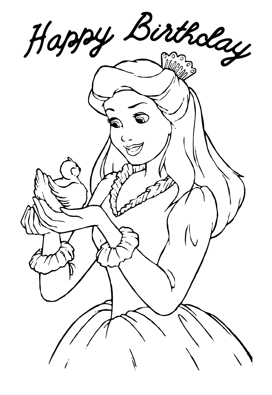 Happy Birthday Coloring Sheet - Barbie Download Printable PDF ...