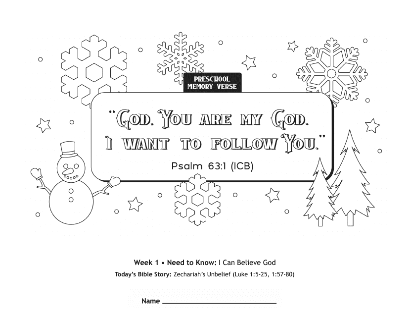 Psalm Quote Coloring Card - Image Preview