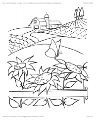 Document preview: Farm Life Coloring Page