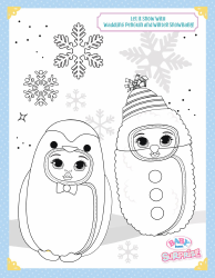 Document preview: Penguin Baby Coloring Sheet