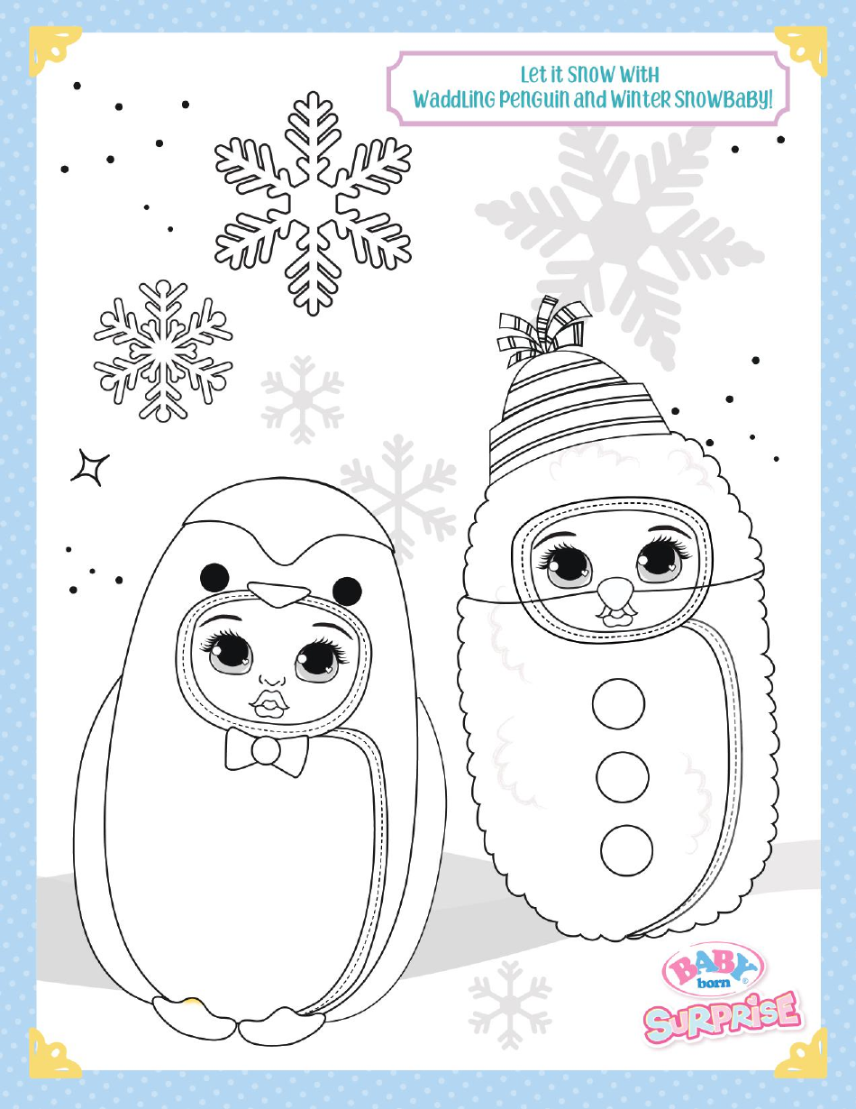 Penguin Baby Coloring Sheet Download Printable PDF | Templateroller