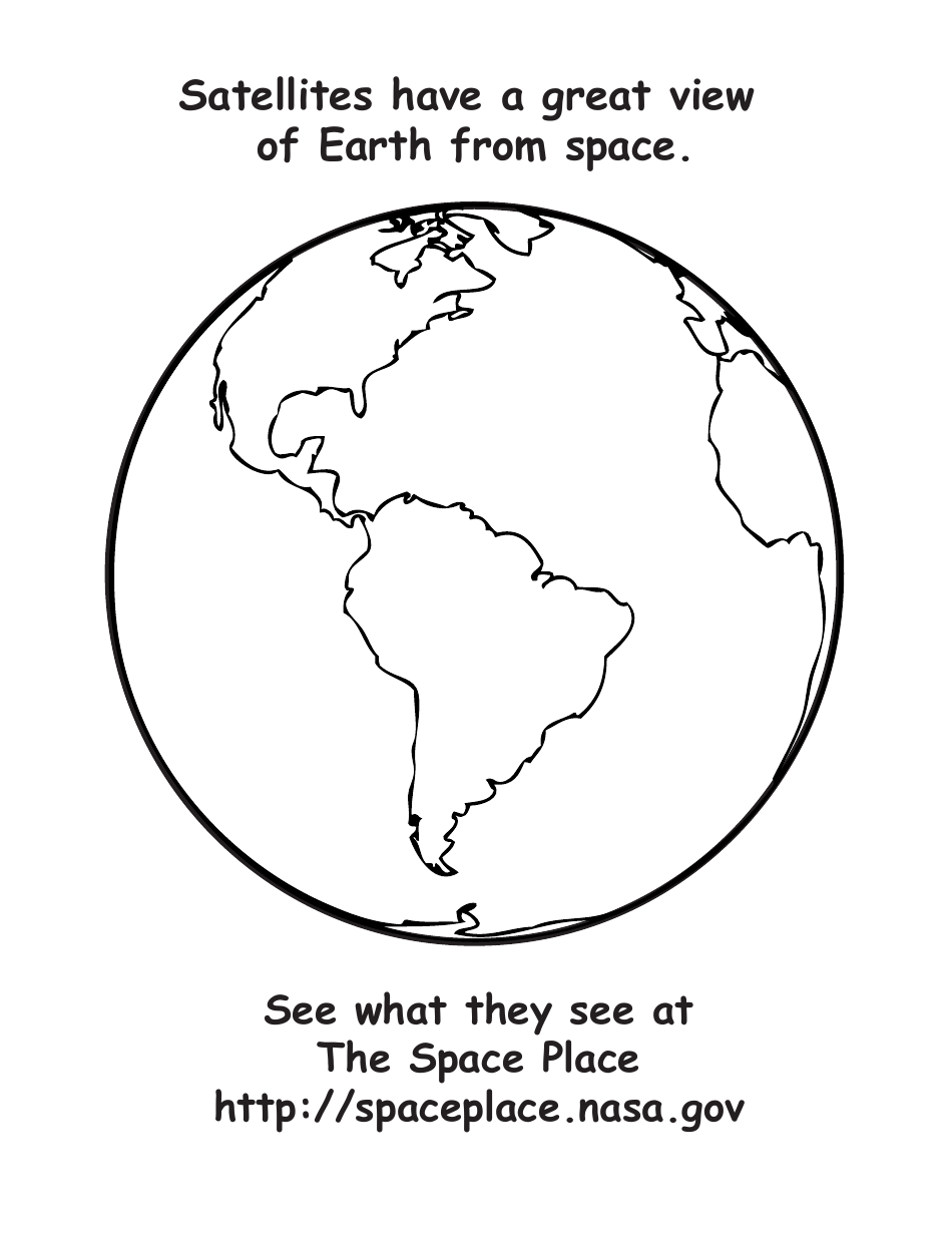 NASA Coloring Page - Earth Download Printable PDF | Templateroller