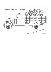 Document preview: Pumpkin Truck Coloring Page