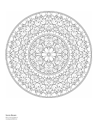 Document preview: Sonic-Boom Mandala Coloring Page