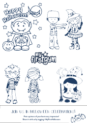 Document preview: Halloween Celebrations Coloring Page
