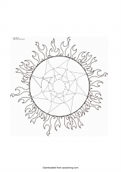 Document preview: The Sun Coloring Page