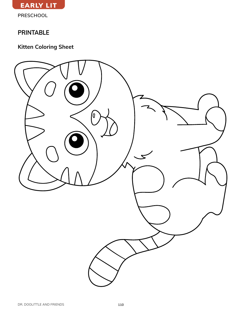 Kitten Coloring Sheet Download Printable PDF | Templateroller