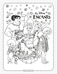 Document preview: Disney Encanto Coloring Pages
