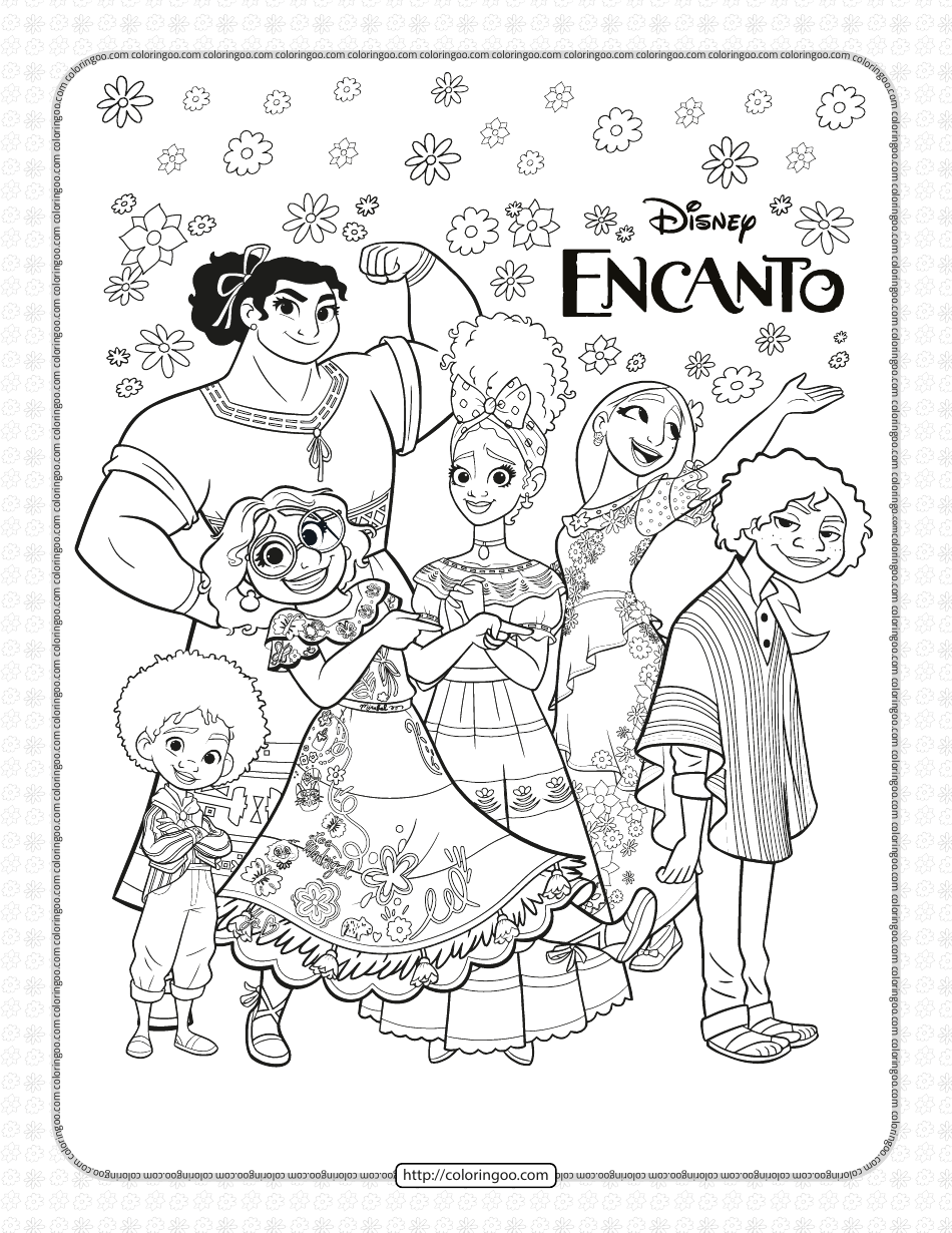 Disney Encanto Coloring Pages Preview