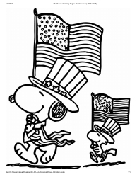 Document preview: Independence Day Coloring Page