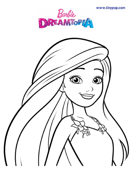 Barbie Dreamtopia Coloring Page - Printable, Fun and Imaginative Coloring Activity