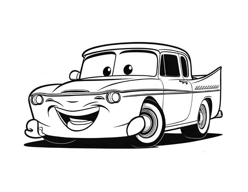 Disney Car Coloring Page image preview