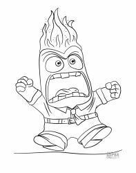Document preview: Emotion Coloring Sheet - Anger