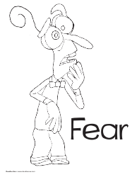 Document preview: Emotion Coloring Sheet - Fear