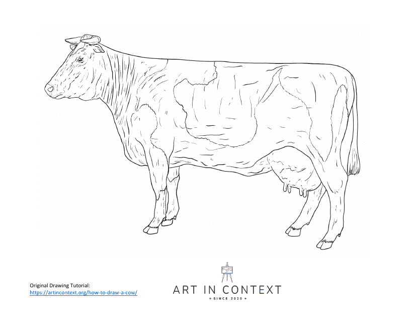 Cow Coloring Sheet