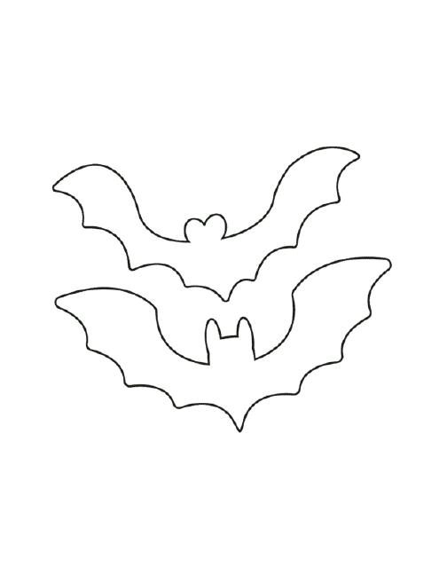 Two Bats Coloring Page Image Preview