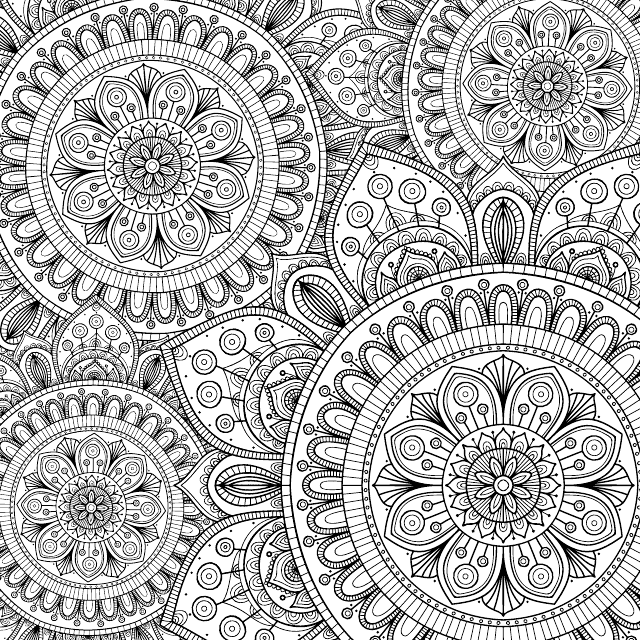 Intricate Mandala Coloring Page - Printable PDF