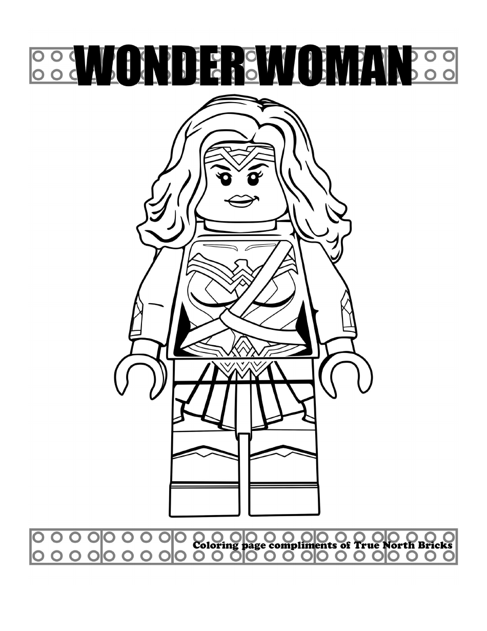 Lego Wonder Woman Coloring Page Download Printable PDF Templateroller