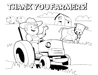 Document preview: Farmers Appreciation Coloring Card