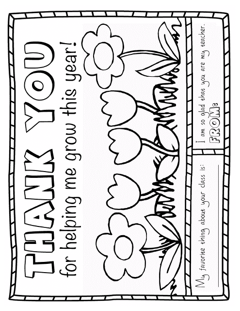 Teacher Appreciation Coloring Page - Colorful Illustration of a Smiling Teacher Surrounded by Adorable Students
